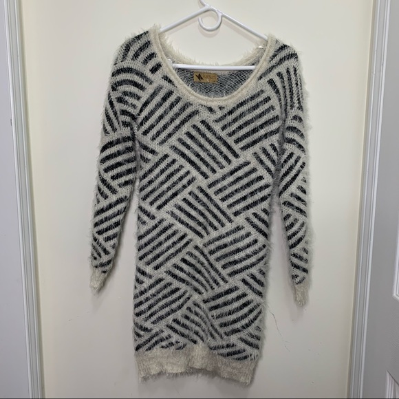 Katsumi Anthropologie Warm Fuzzy Knit Mini Sweater Dress Size Small - Picture 9 of 11